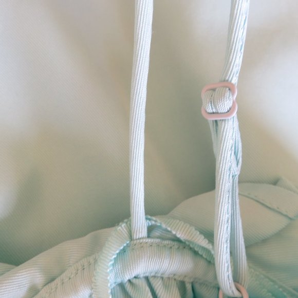 Line and Dot babydoll blue top sleeveless spaghetti straps size Small - Picture 8 of 9